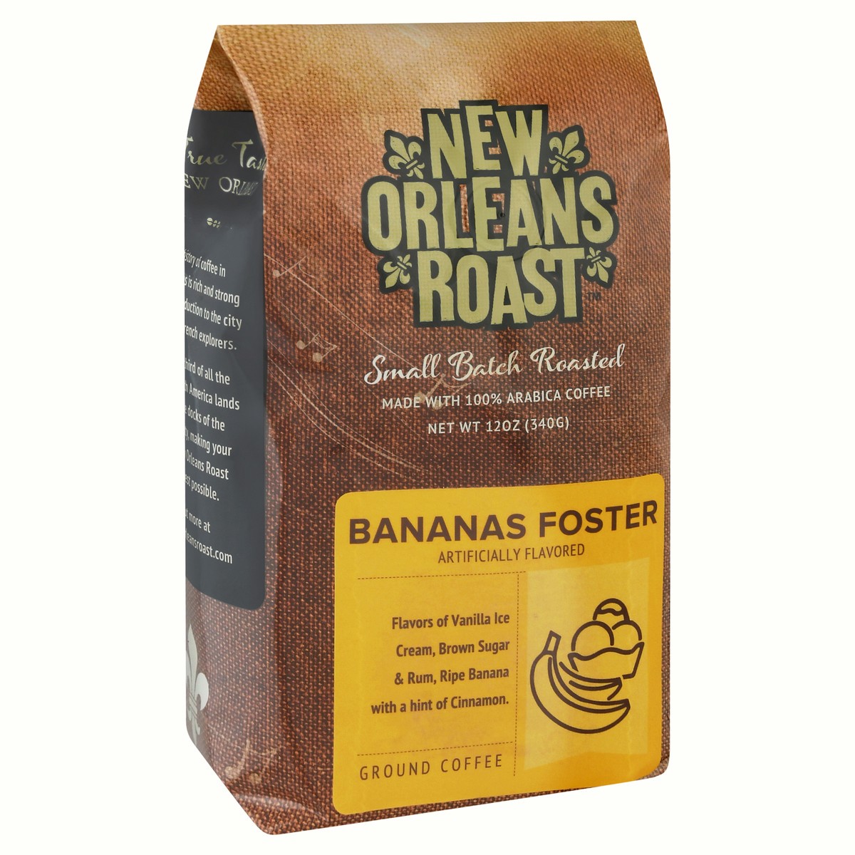 slide 5 of 9, New Orleans Roast Ground Bananas Foster Coffee 12 Oz, 12 oz