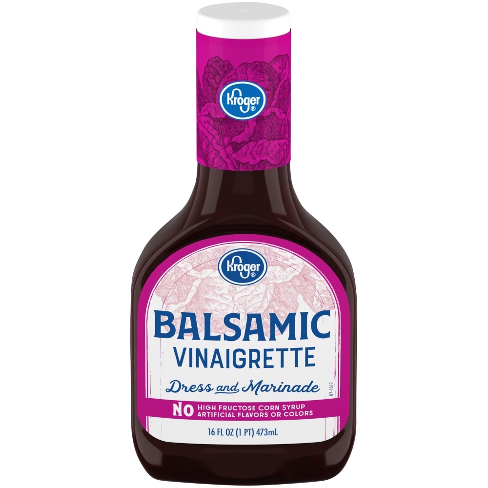 slide 1 of 1, Kroger Balsamic Vinaigrette Salad Dressing, 16 fl oz
