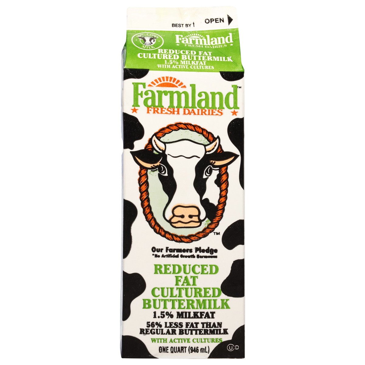 slide 14 of 14, Farmland Cultured 1.5% Milkfat Reduced Fat Buttermilk 1 qt, 1 qt