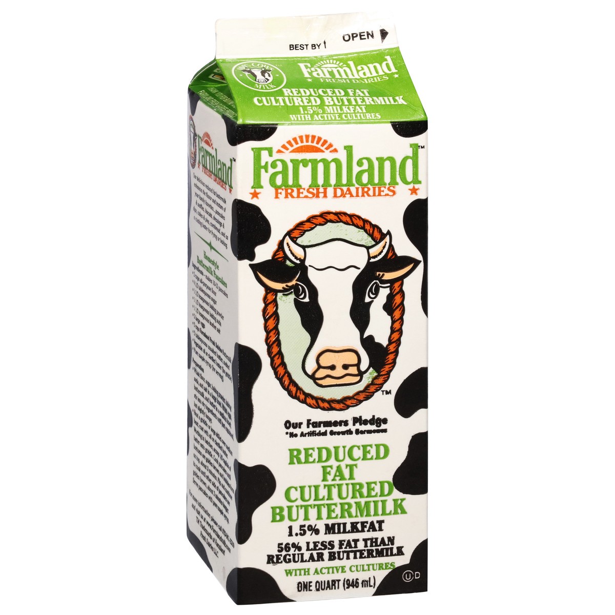 slide 6 of 14, Farmland Cultured 1.5% Milkfat Reduced Fat Buttermilk 1 qt, 1 qt