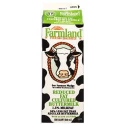 Farmland Cultured 1.5% Milkfat Reduced Fat Buttermilk 1 qt