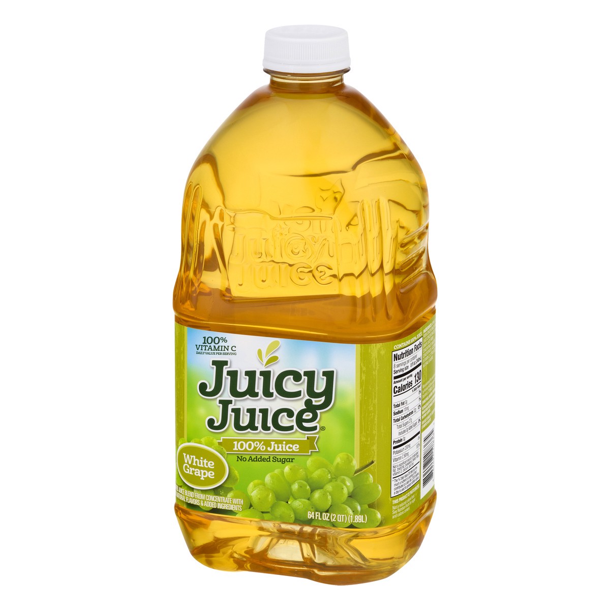 slide 6 of 9, Juicy Juice 100% Juice, White Grape, 64 FL OZ, 64 fl oz