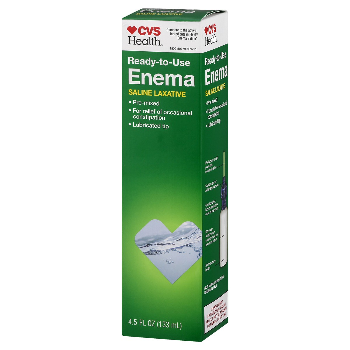 slide 3 of 11, CVS Health Enema Ready-To-Use Saline Laxative Pre-Mixed Single, 4.5 fl oz