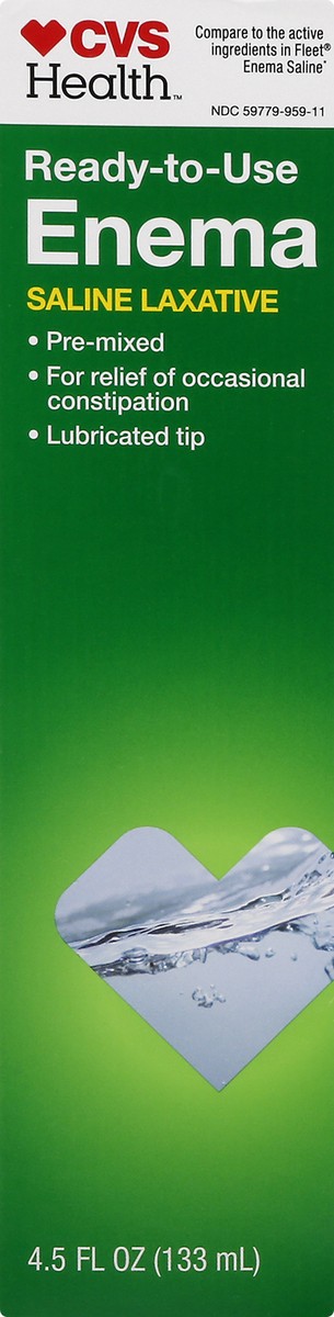 slide 7 of 11, CVS Health Enema Ready-To-Use Saline Laxative Pre-Mixed Single, 4.5 fl oz