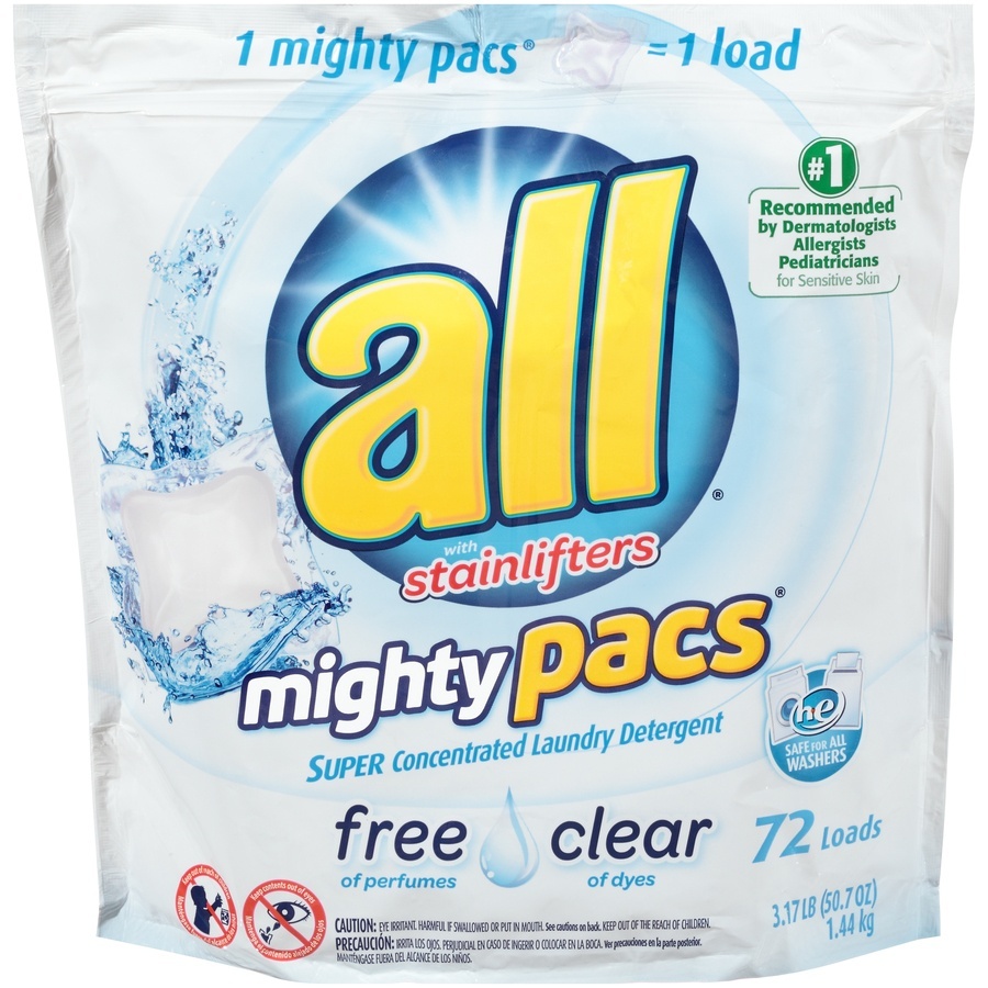 slide 1 of 1, All Laundry Detergent 50.1 oz, 47.2 oz