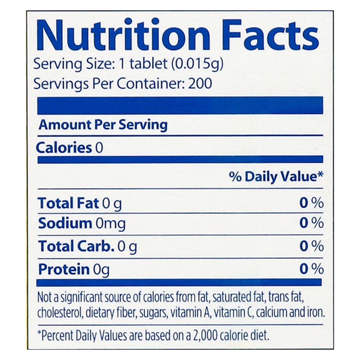 slide 9 of 9, Splenda Tablets Minis No Calorie Sweetener 200 ea, 200 ct