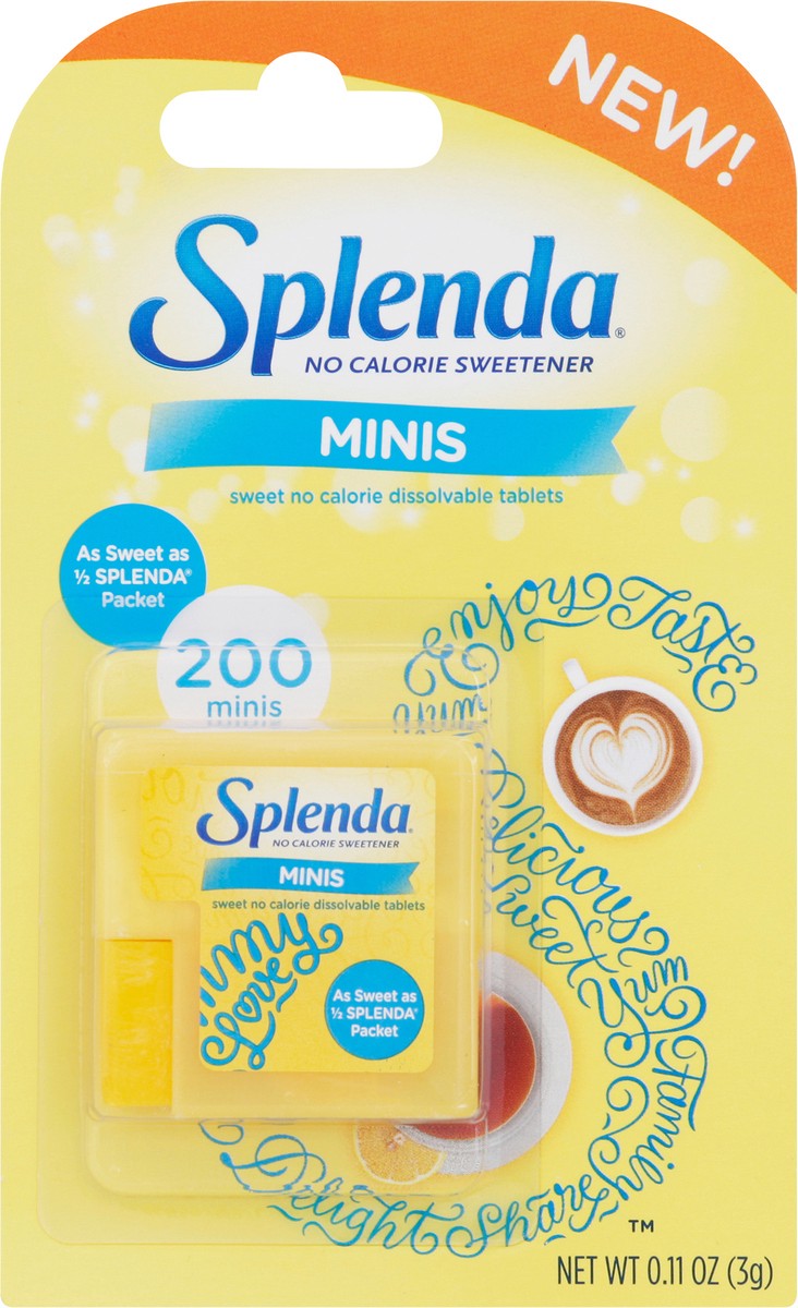 slide 8 of 9, Splenda Tablets Minis No Calorie Sweetener 200 ea, 200 ct