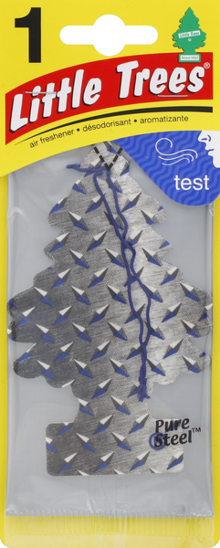 slide 1 of 1, Little Trees Car Freshener - Pure Steel, 1 ct