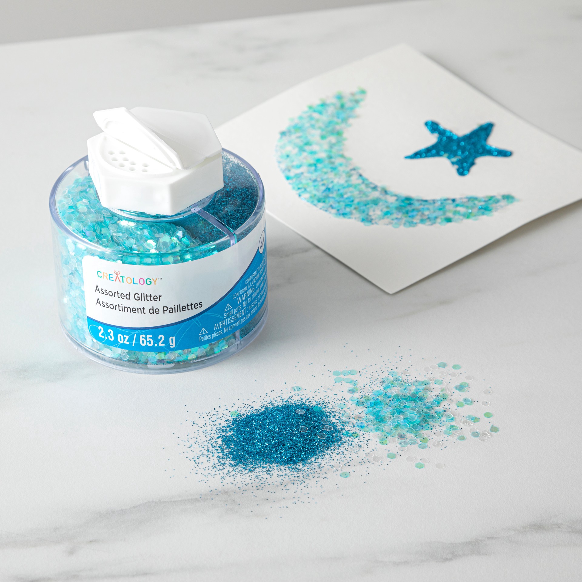 slide 2 of 6, Creatology Fine/jumbo Glitter Stacker, 2.3 oz