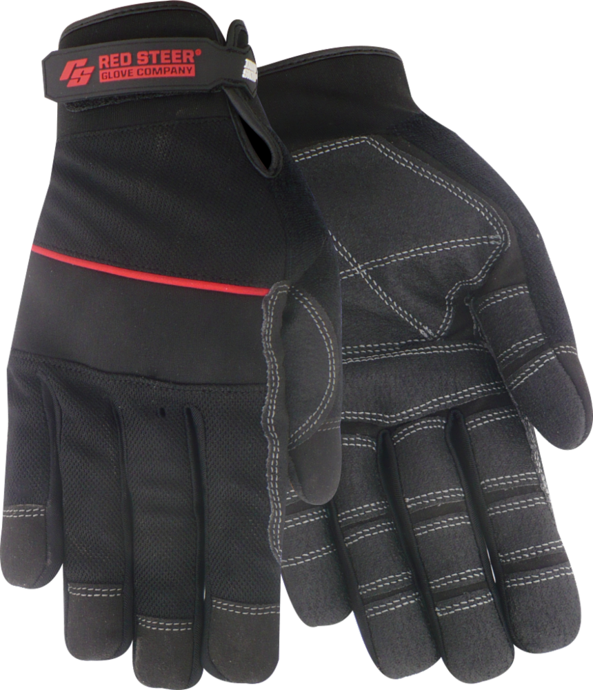 slide 1 of 1, Red Steer Glove Company Ironskin Roughneck General Utility Gloves - Black, XL