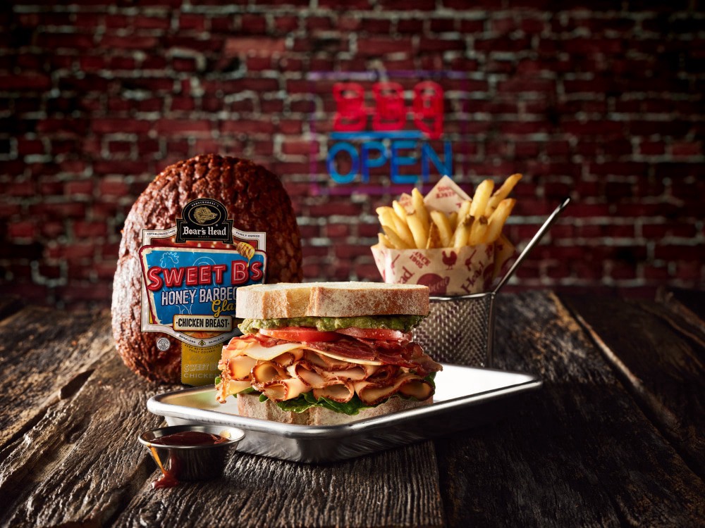 slide 6 of 6, Boar's Head Sweet B's Honey Barbeque Glazed Chicken Breast, per lb