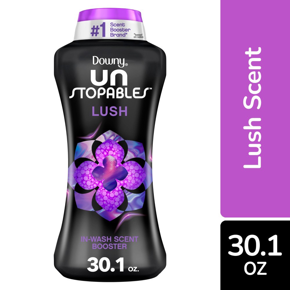 slide 5 of 6, Downy Unstopables In-Wash Scent Booster - Lush, 30.1 oz