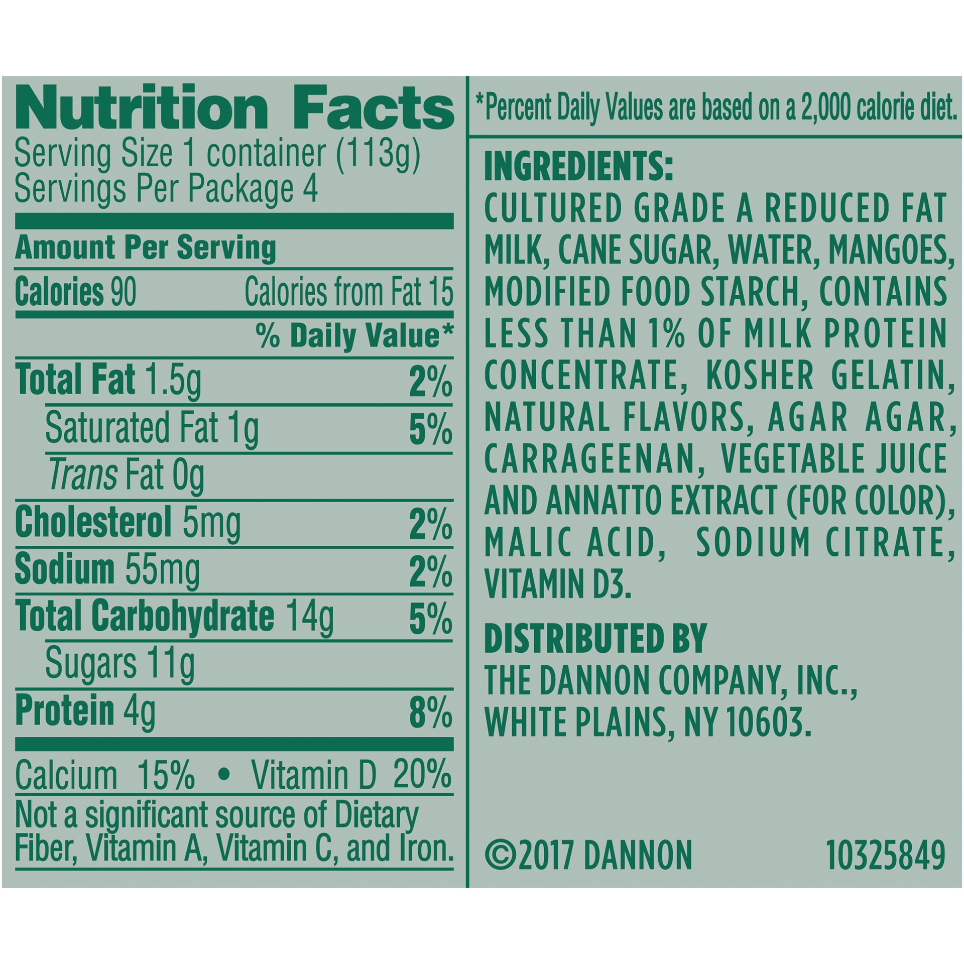slide 7 of 7, Activia Low Fat Probiotic Mango Yogurt Cups, 4 oz