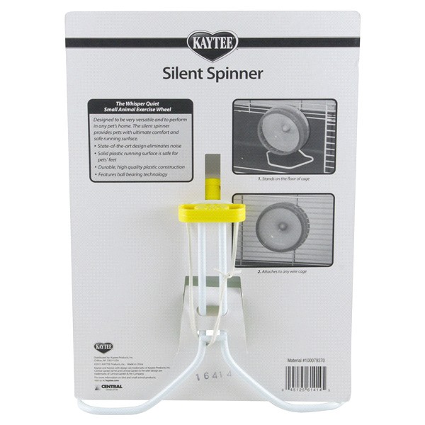 slide 4 of 5, Kaytee Hard Goods Kaytee Small Animal Silent Spinner Wheel Regular 6.5 Inch (assorted colors), 1 ct