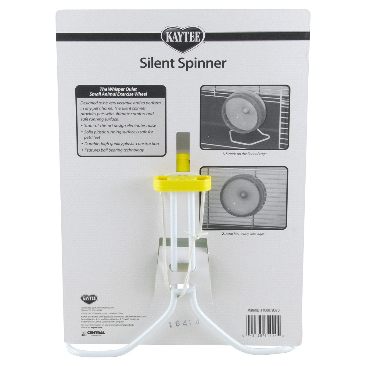 slide 5 of 5, Kaytee Hard Goods Kaytee Small Animal Silent Spinner Wheel Regular 6.5 Inch (assorted colors), 1 ct