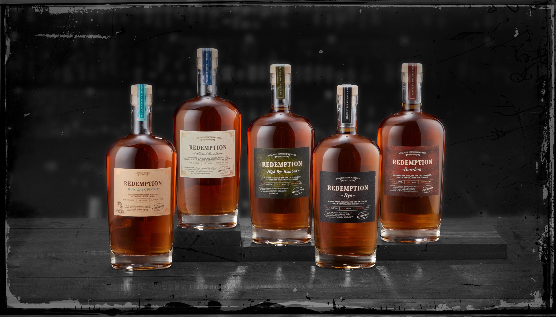 slide 4 of 5, Redemption Wheated Straight Bourbon Whiskey 750 ml, 750 ml