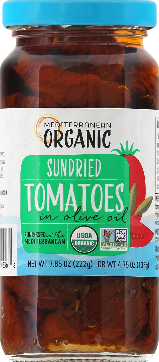 slide 1 of 9, Mediterranean Organic Sundried Organic Tomatoes in Olive Oil 7.85 oz, 7.85 oz