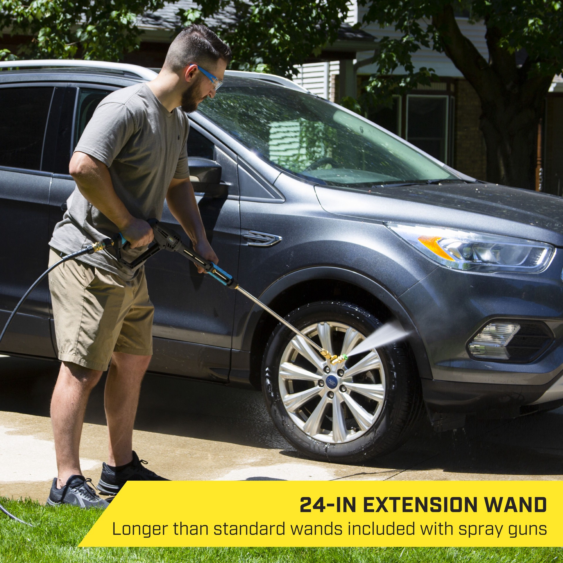 slide 3 of 6, SurfaceMaxx 2-ft up to 4500-PSI Steel Pressure Washer Spray wand, 1 ct