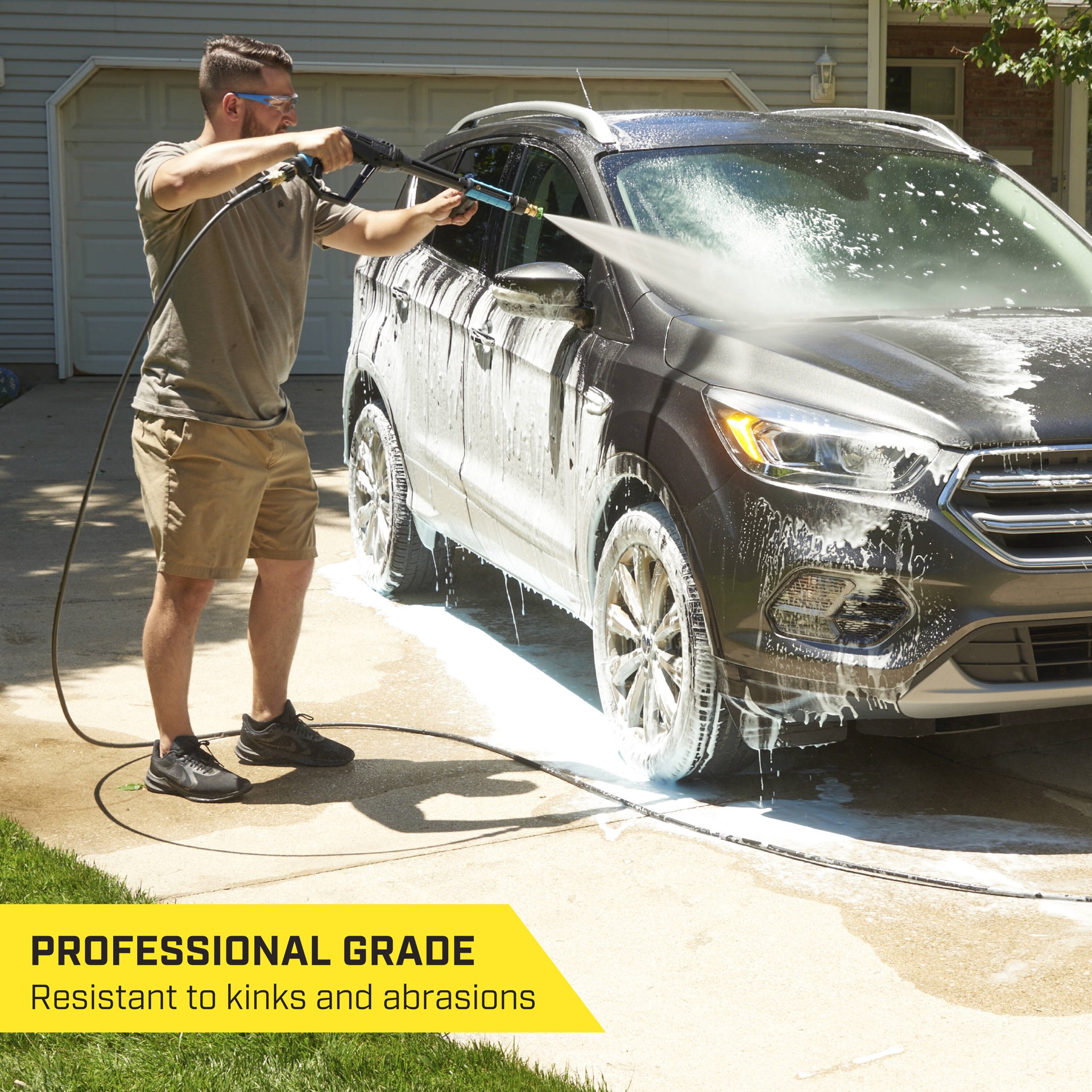 slide 2 of 6, SurfaceMaxx 1/4-in x 25-ft , up to 3200-PSI Pressure Washer Hose, 1 ct