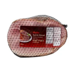 Hy-Vee Spiral Sliced Hickory Smoked Bone In Half Ham