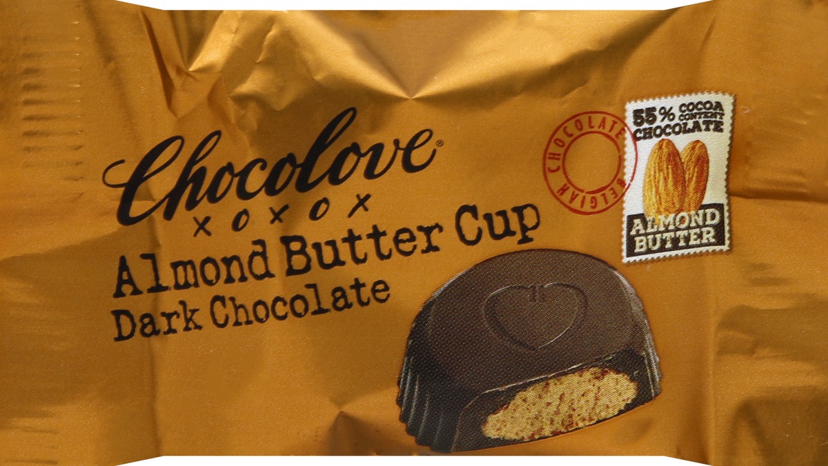 slide 5 of 6, Chocolove Dark Chocolate Almond Butter Cups, 1 ct