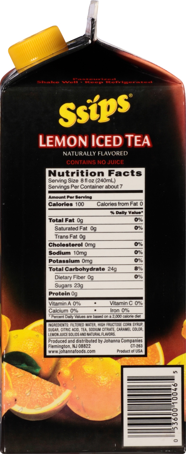 slide 3 of 8, Ssips Lemon Iced Tea - 64 oz, 64 oz