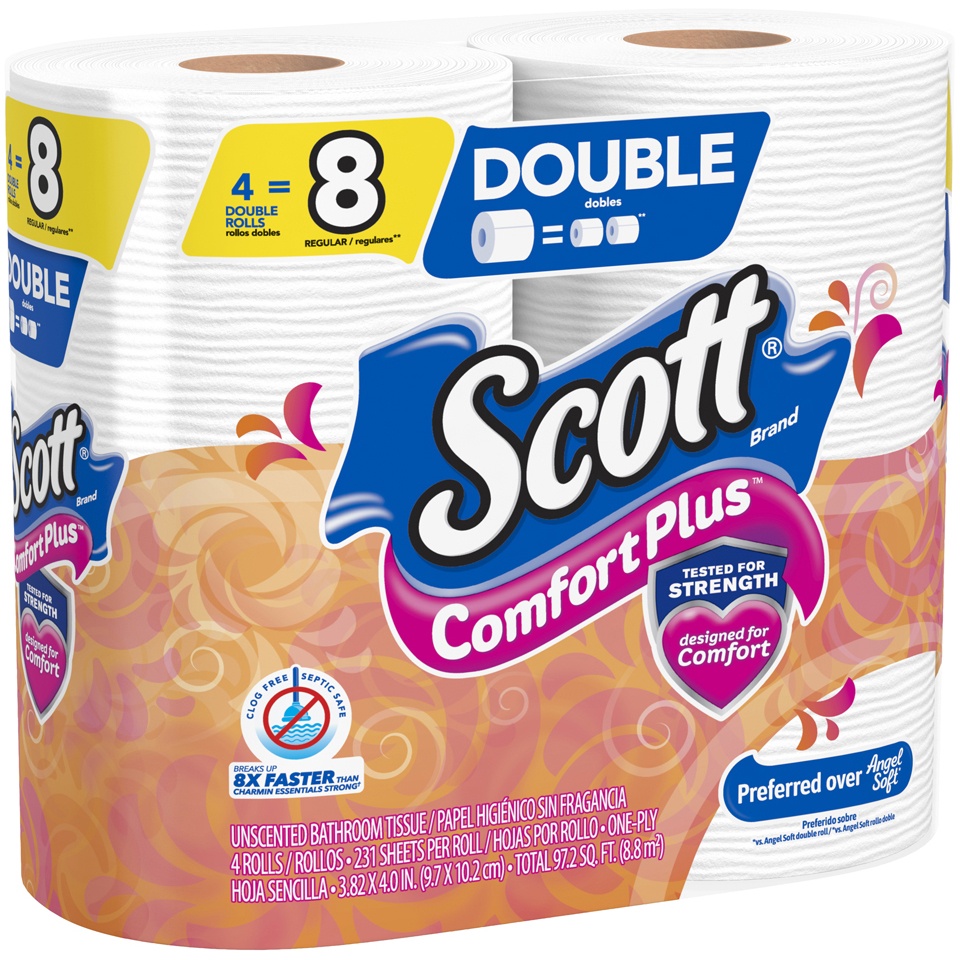 slide 3 of 3, Scott Bath Tissue Xtra Soft, 4 ct