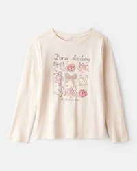 Carter&#x27;s Carters Girls Dance Academy Long-Sleeve Graphic Tee - Cream Beige S