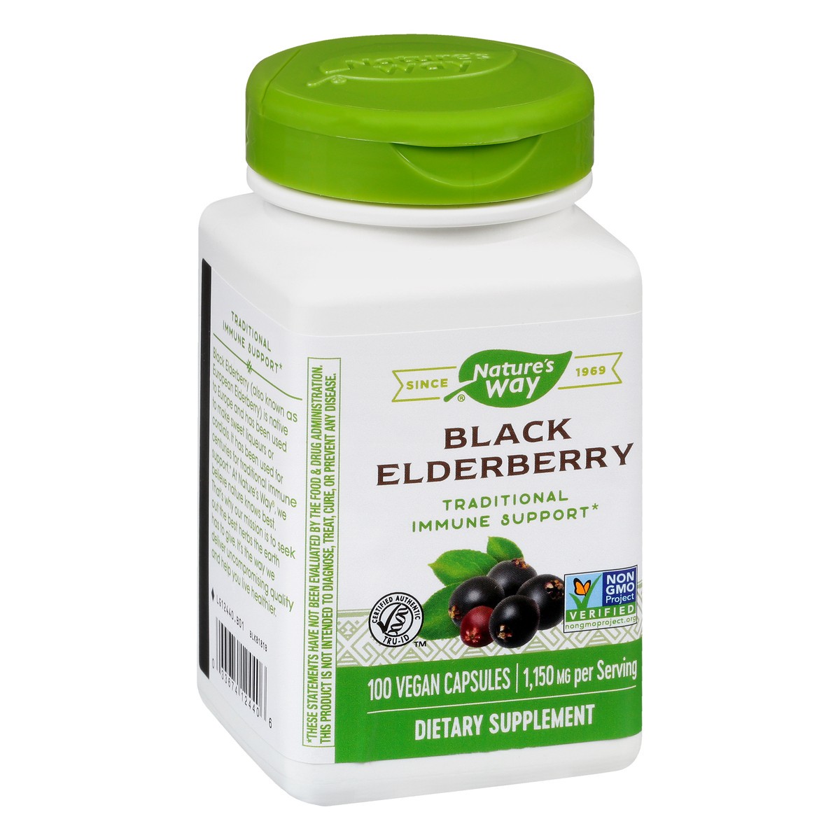 slide 9 of 9, Nature's Way Vegan Capsules 1,150 mg Black Elderberry Traditional Immune Support 100 Capsules, 100 ct