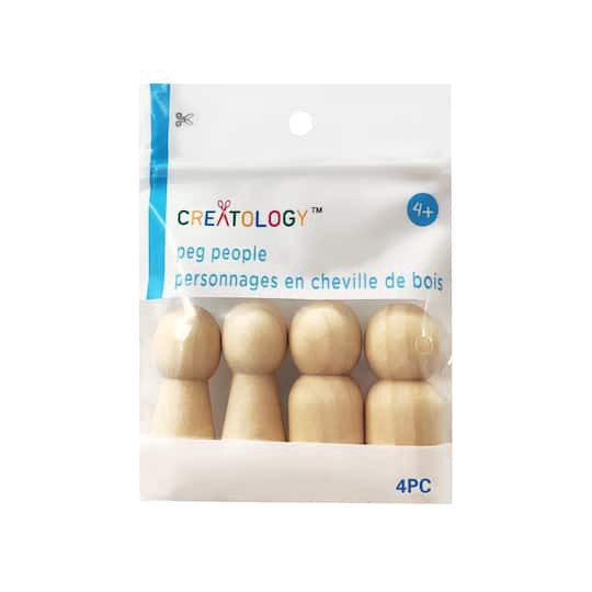 slide 1 of 3, 1.5" Peg People By Creatology, 0.63 in x 0.63 in x 1.69 in