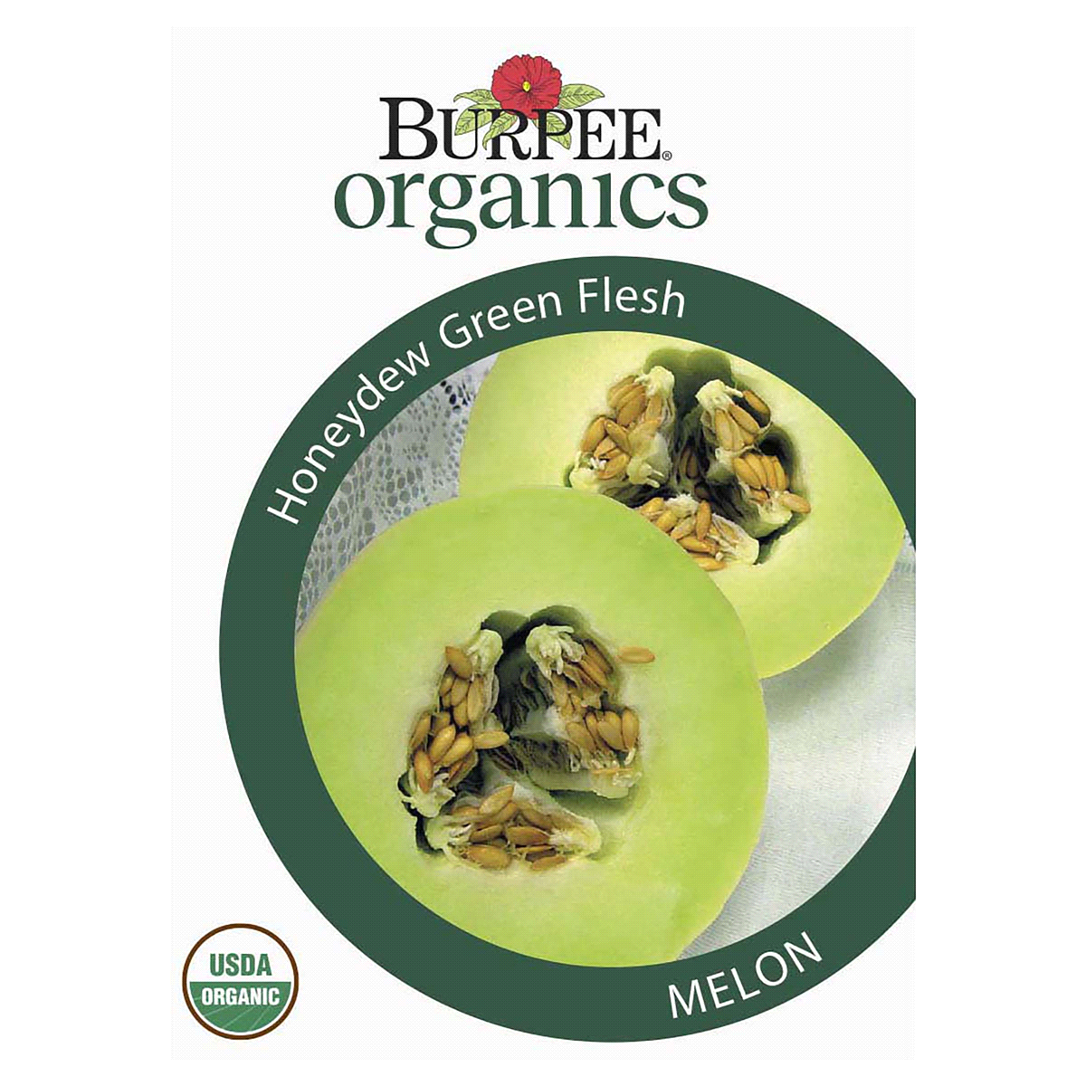 slide 1 of 5, Burpee Organic Melon Green Flesh Seeds, 1 ct