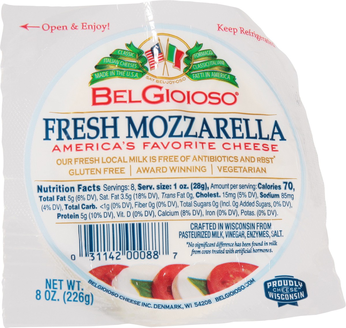 slide 1 of 13, BelGioioso Fresh Mozzarella Cheese 8 oz, 8 oz