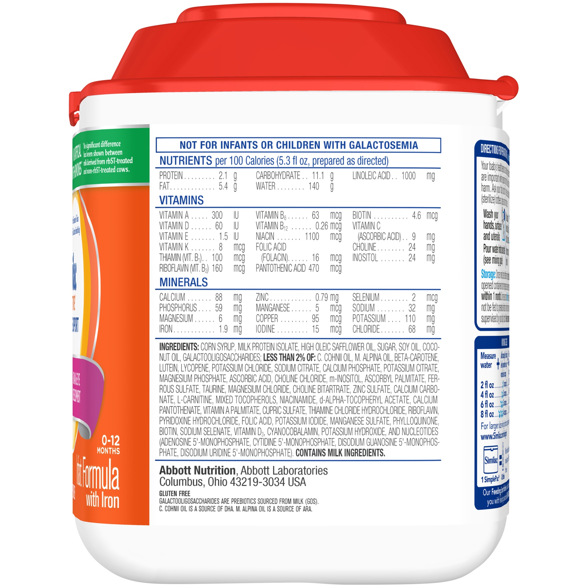 slide 7 of 7, Similac Infant Formula 22.5 oz, 22.5 oz