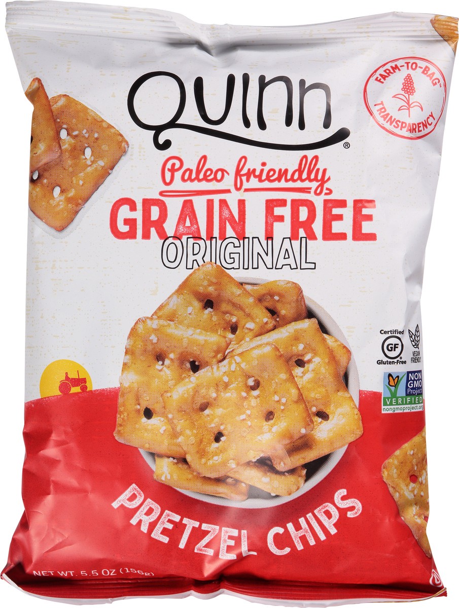 slide 4 of 13, Quinn Grain Free Original Pretzels Chips 5.5 oz, 5 oz