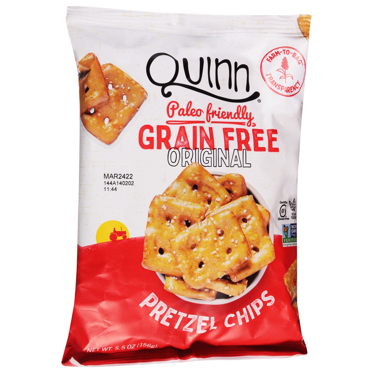 slide 12 of 13, Quinn Grain Free Original Pretzels Chips 5.5 oz, 5 oz