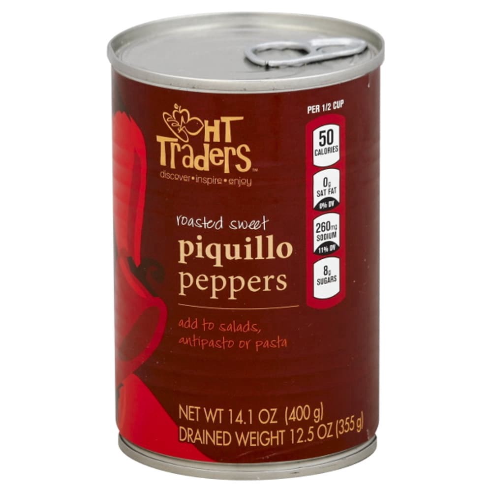 slide 1 of 1, Harris Teeter Traders Roasted Red Piquillo Peppers, 14.8 oz