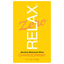 Relax Zero Alcohol-Removed Chardonnay White Wine, Germany, 750mL, <0.5% ABV