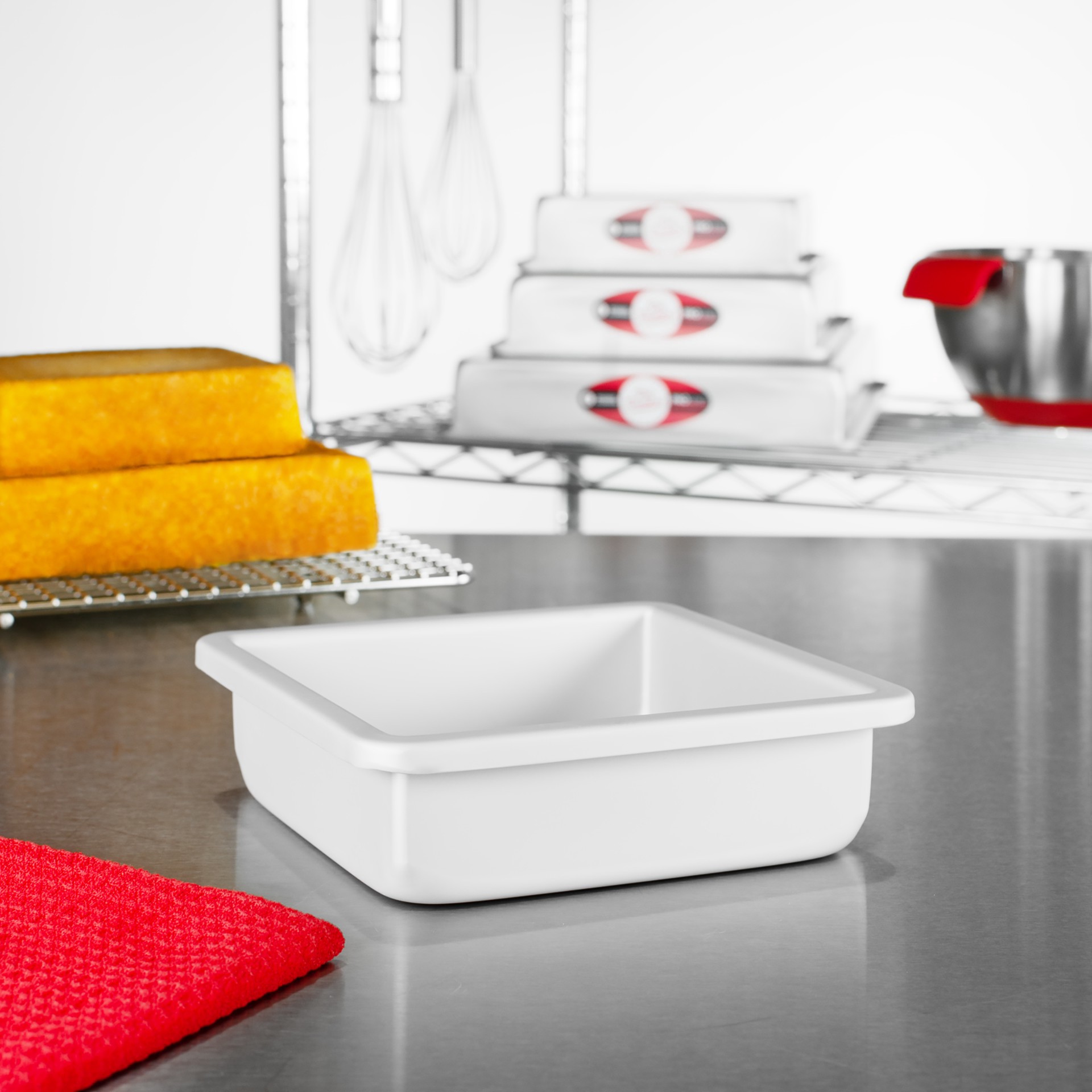 slide 2 of 2, Fat Daddio's Proseries 6" Square Cake Pan, 6 in