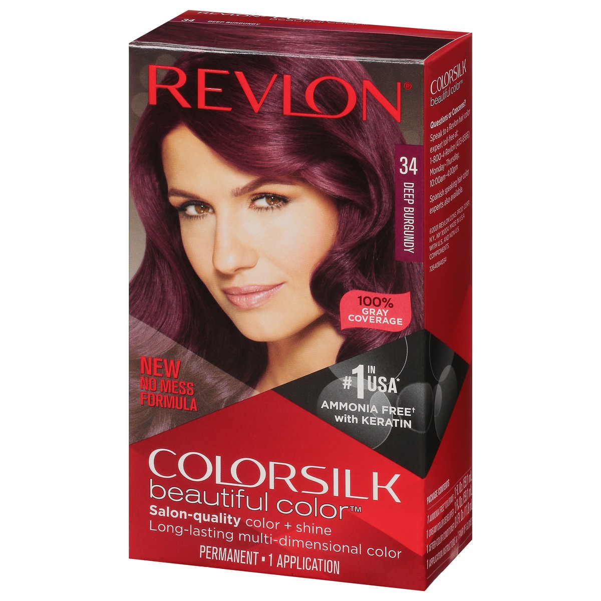 slide 3 of 13, Revlon Colorsilk Deep Burgundy, 1 ct