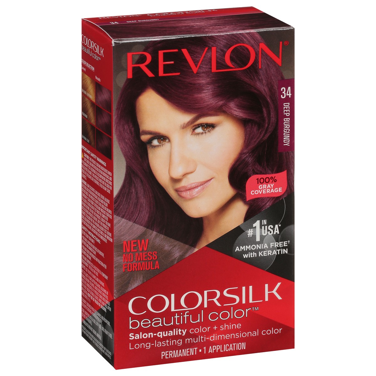 slide 7 of 13, Revlon Colorsilk Deep Burgundy, 1 ct