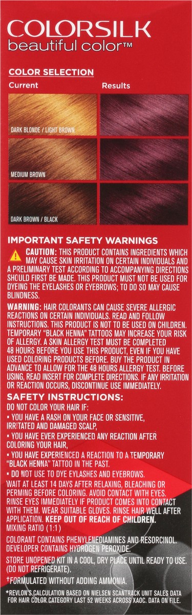 slide 10 of 13, Revlon Colorsilk Deep Burgundy, 1 ct