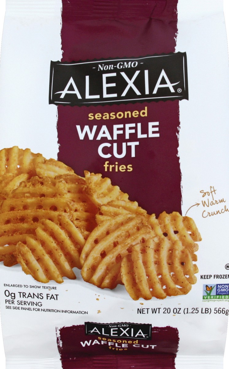 slide 1 of 8, Alexia Seasoned Waffle Cut Fries, 20 oz