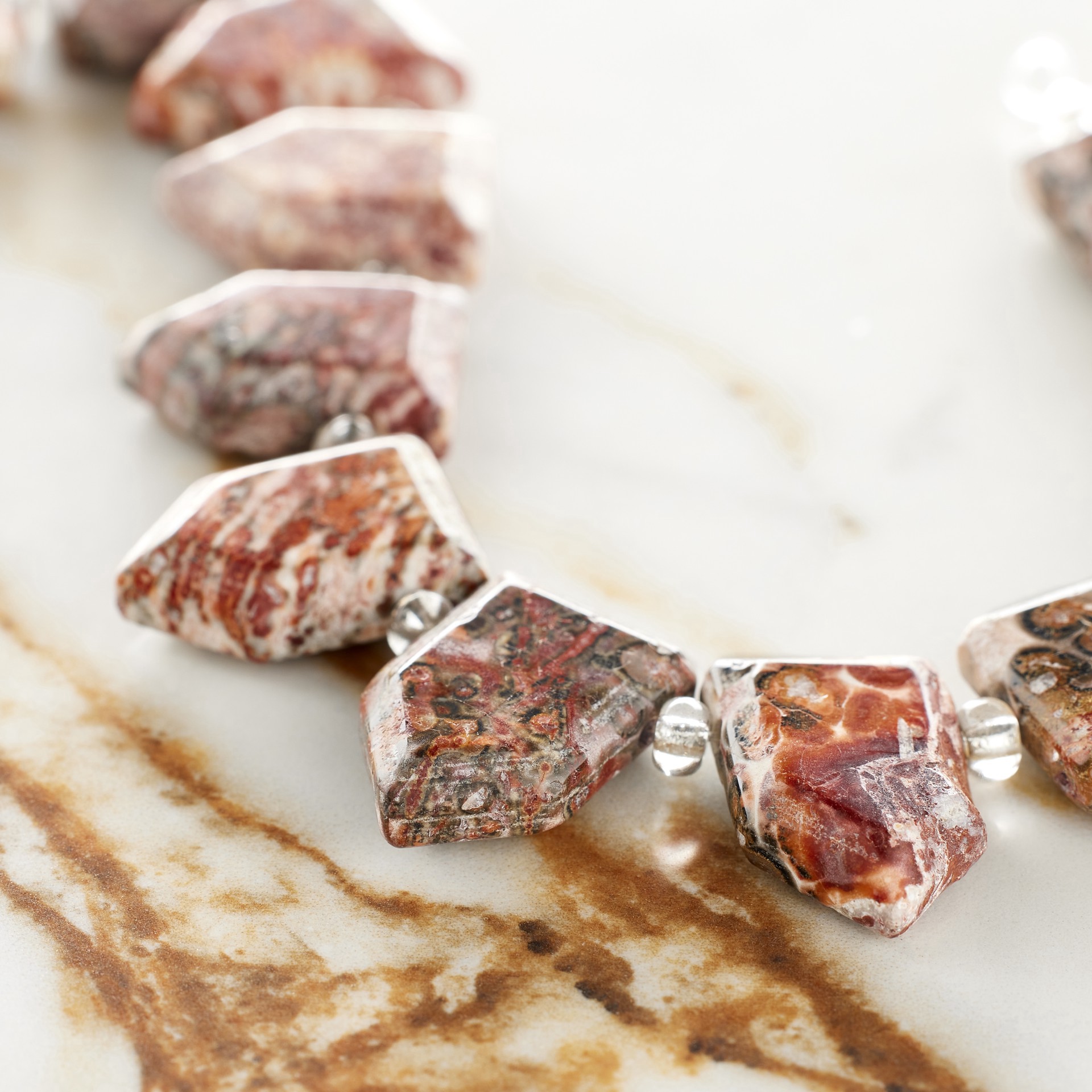 slide 2 of 3, Leopard Jasper Arrow Beads, 18mm By Bead Landing, 18mm