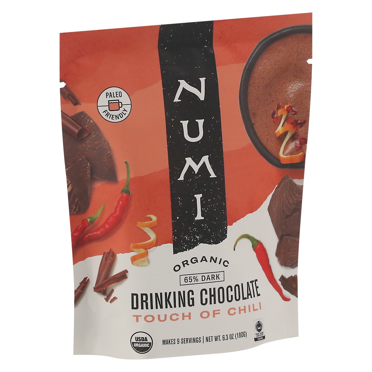 slide 12 of 13, Numi Org 65% Choc Touch Of Chili, 6.3 oz