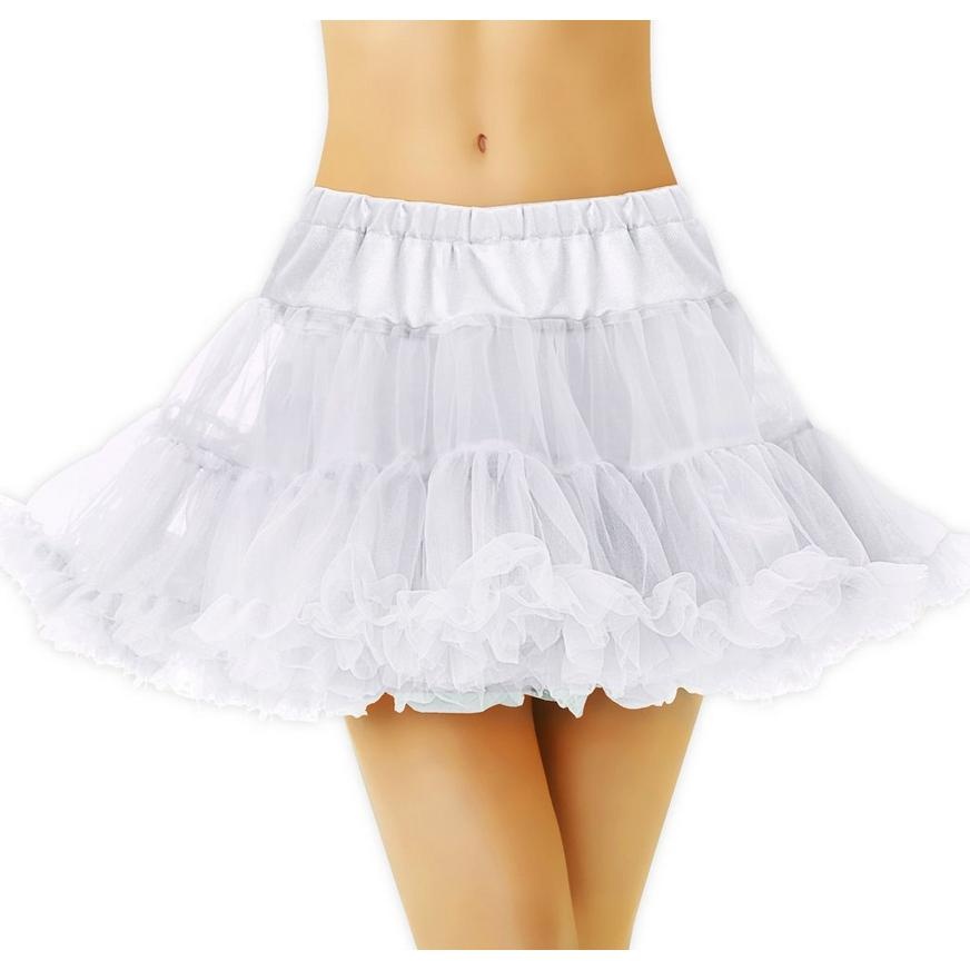 slide 1 of 1, Party City Adult White Tulle Petticoat, 1 ct