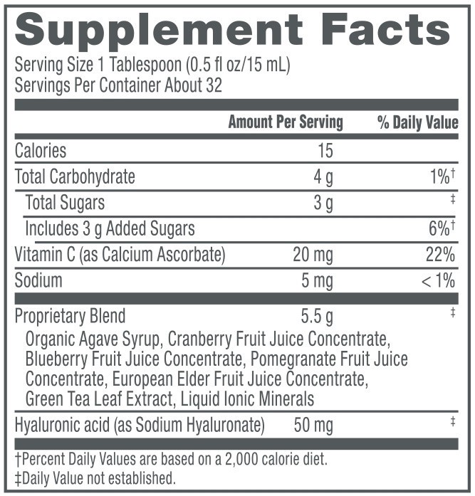 slide 4 of 5, NeoCell Hyaluronic Acid + Vitamin C Berry Liquid, 16 fl oz