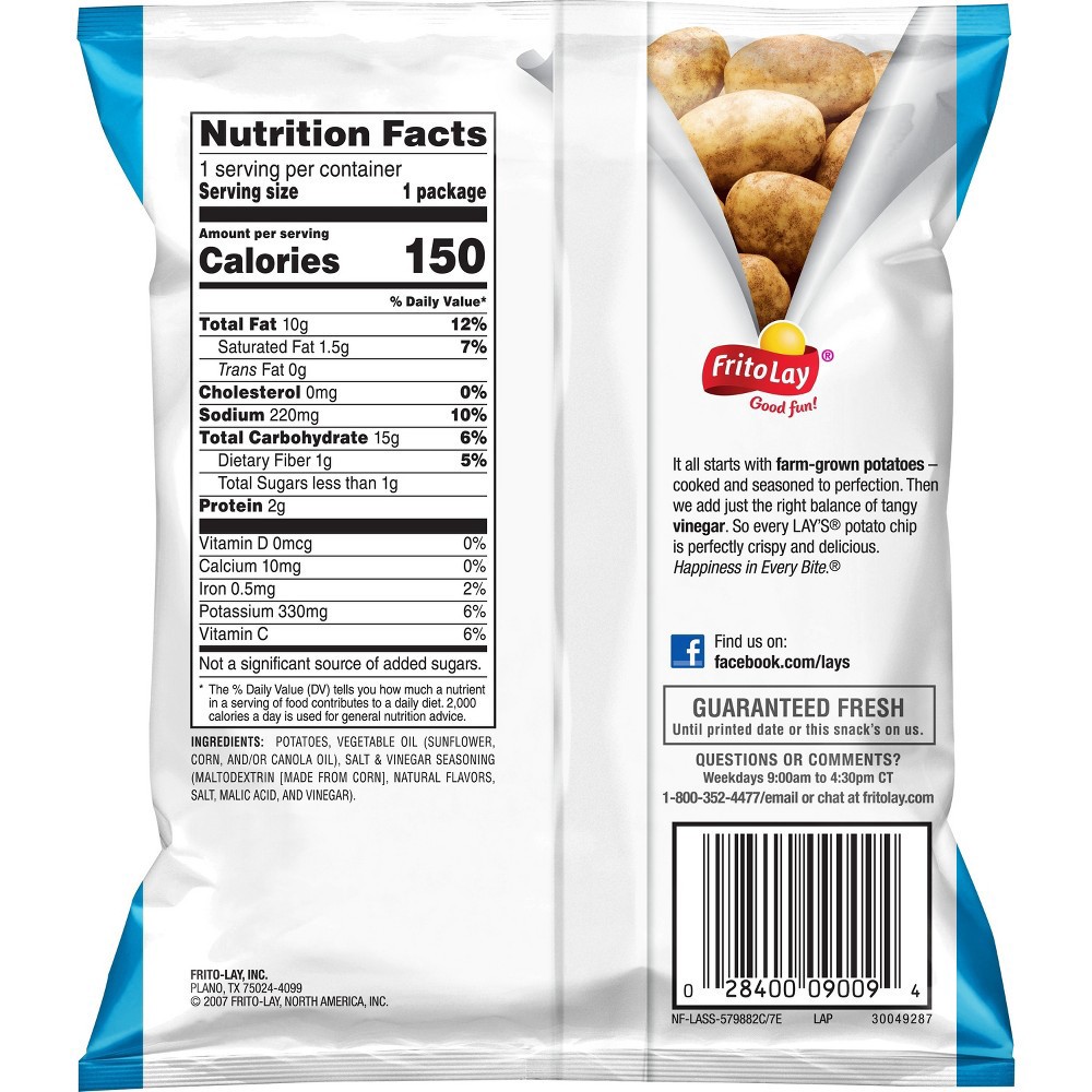 slide 7 of 9, Lay's Potato Chips Variety Pack (18 - 1 Ounce) 18 Ounces 18 Count Plastic Bags, 18 oz