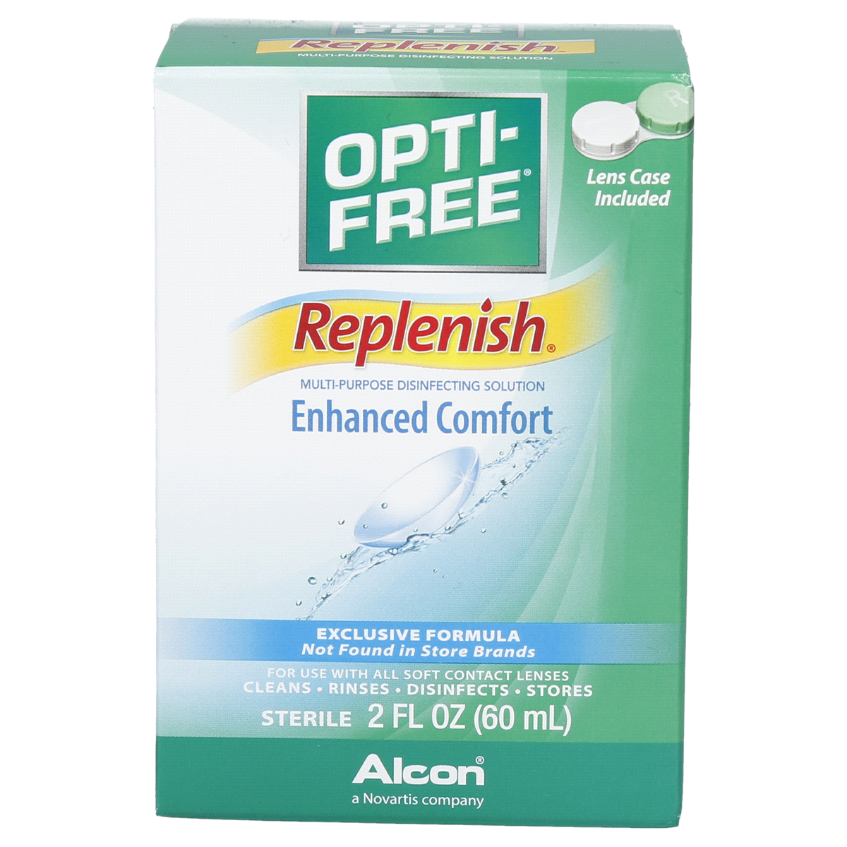 slide 1 of 13, OPTI-FREE Replenish Enhanced Comfort Multi Purpose Disinfecting Solutions, 2 fl oz