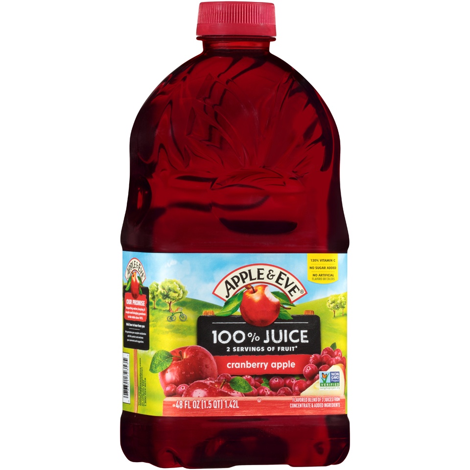 slide 2 of 8, Apple & Eve Cran-Apple Juice, 48 fl oz