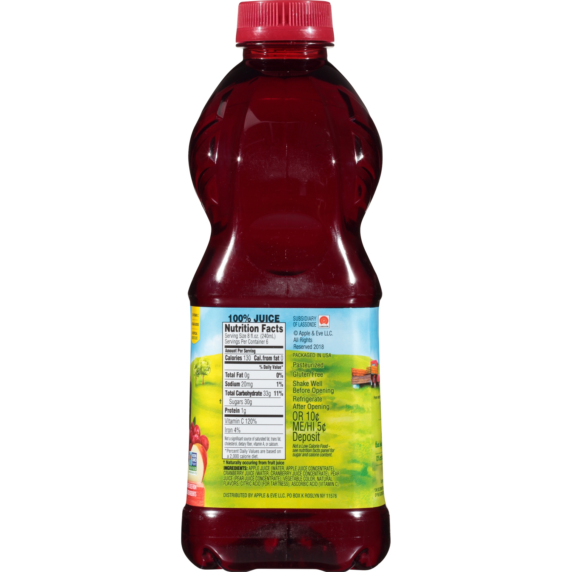 slide 4 of 8, Apple & Eve Cran-Apple Juice, 48 fl oz